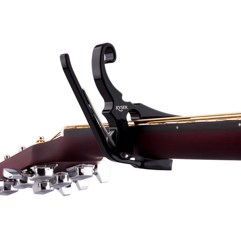 Kyser Musical Products Drop D Partial Guitar Capo, KGDBA, Black - Five String Capos, Drop D Tuning, Made in USA, Quality, Strong, Lightweight, Quick & Easy Key Changes, Innovative, Perfect Fit - Image 3